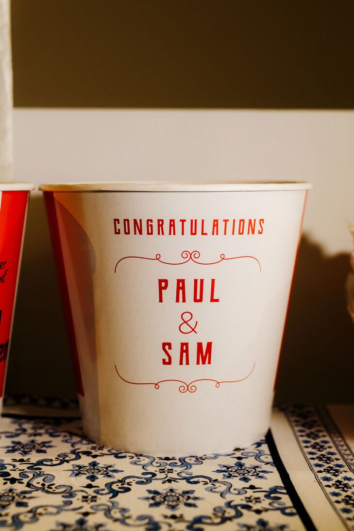 Custom Food Buckets at Wedding in Australia