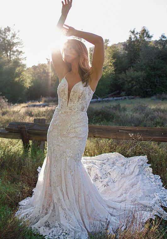 Essense of Australia D3273 Fit-and-Flare Wedding Dress - 7