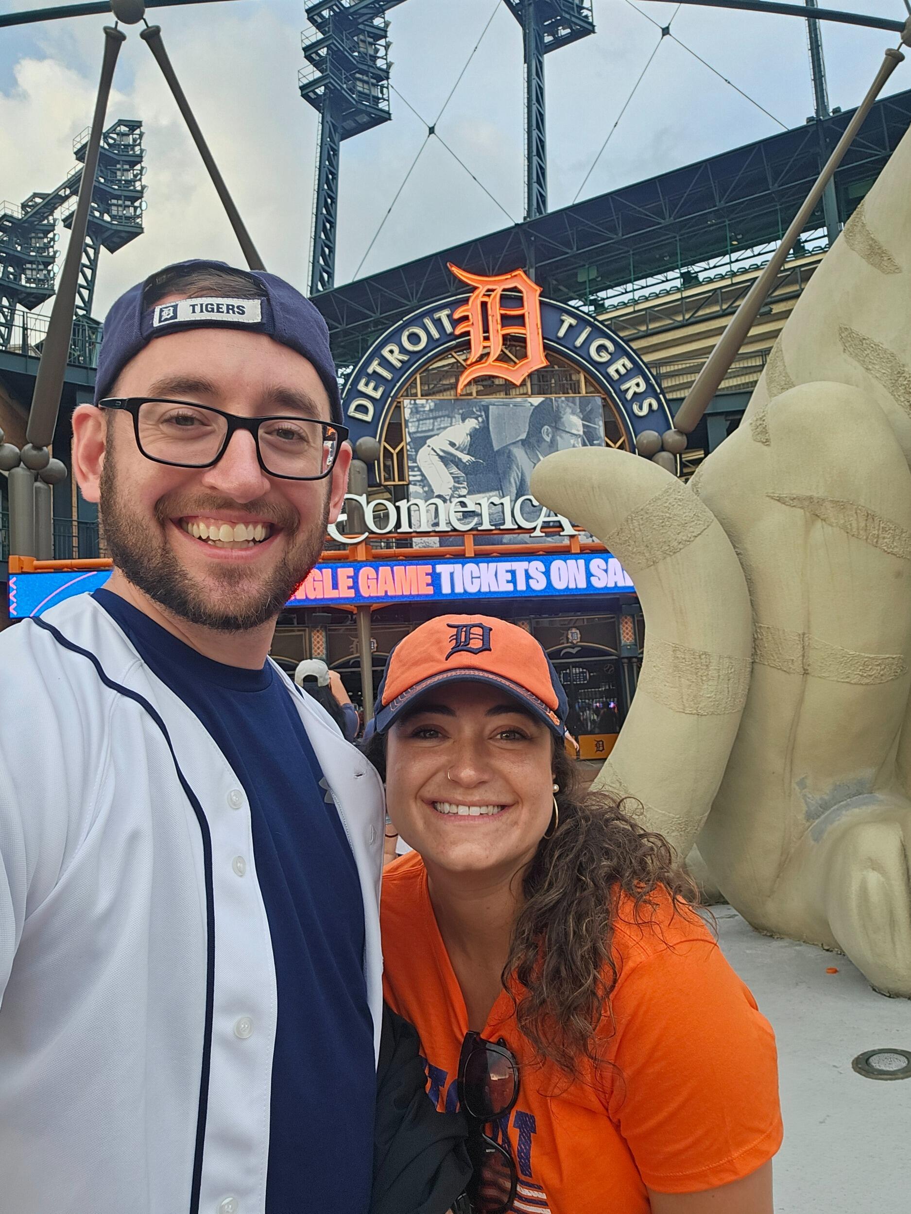 Our first Tiger's game!