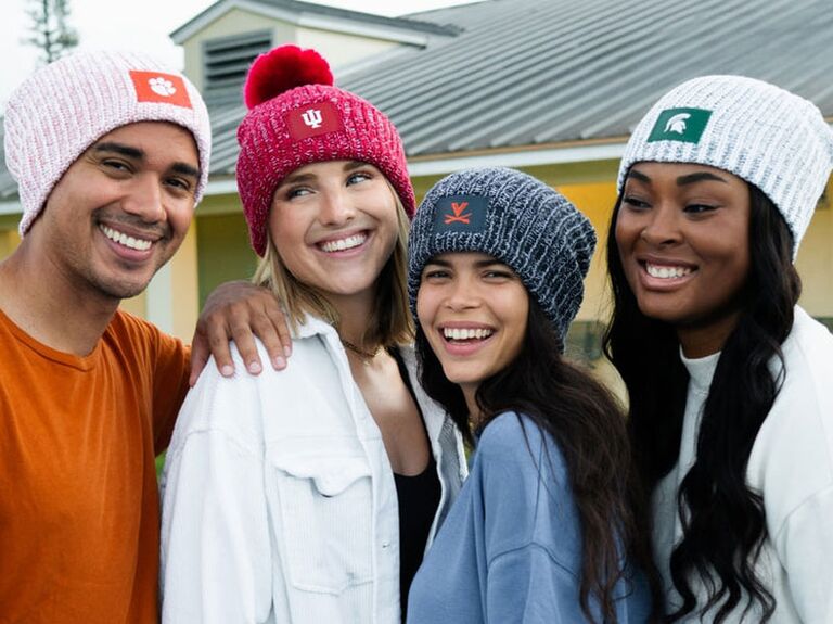 College beanies cool bridesmaid gift idea