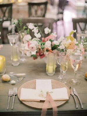 Sweet Pea Centerpieces at Detroit Institute of Arts Wedding