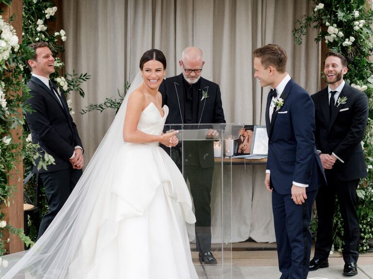Lea Michele's wedding dress