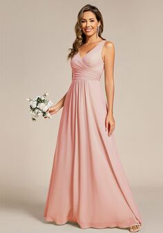 Ever-Pretty ES02355 V-Neck and Plunge Bridesmaid Dress