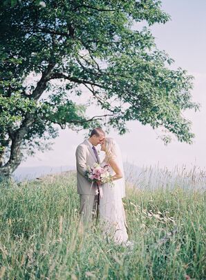 Ivory Lace David's Bridal Gown