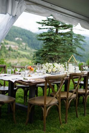 An Outdoor Reception at The Lodge in Colorado