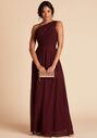 Birdy Grey Kira Dress in Cabernet One Shoulder Bridesmaid Dress - thumbnail - 1
