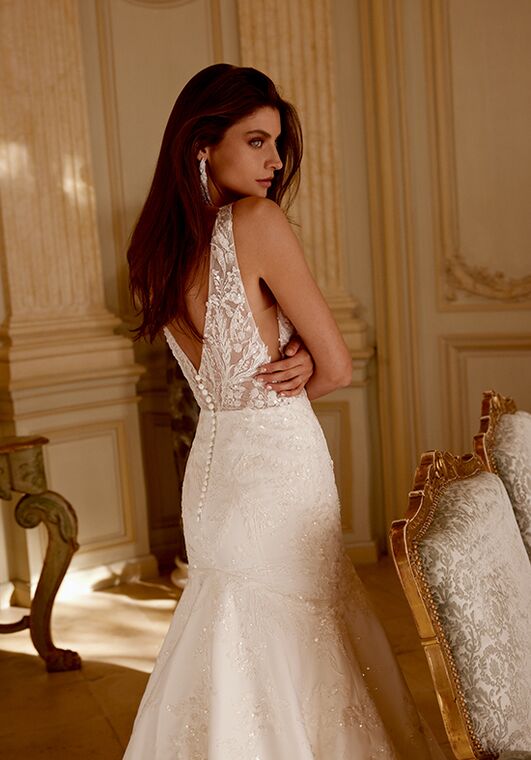 Justin Alexander Jolene Fit-and-Flare Wedding Dress - 4