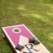 The goal for their wedding reception was to make guests feel comfortable. "I even provided cornhole boards, checkers and a few other games for guests to enjoy during cocktail hour," says Victoria.