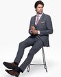 Generation Tux Iron Gray Peak Lapel Suit Gray Tuxedo - thumbnail - 3