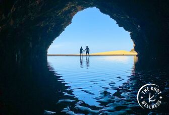 eve rodsky honeymoons couple holding hands in paradise photo