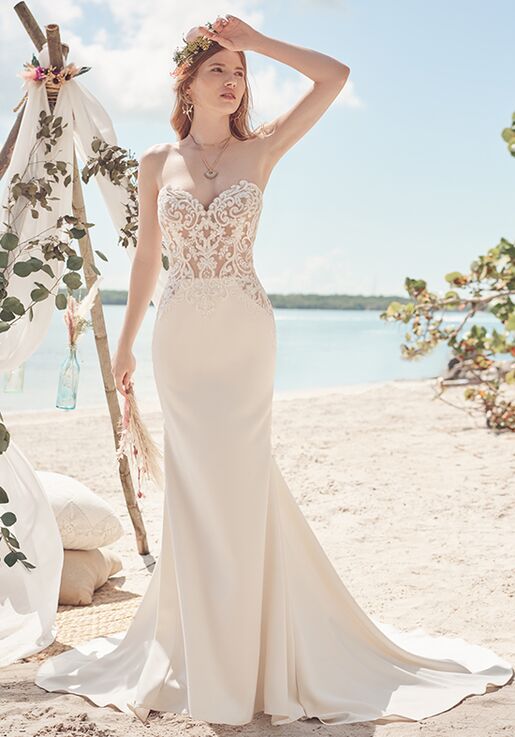 Rebecca Ingram BEVERLY Sheath Wedding Dress - 6