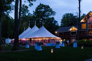 Backyard Sperry Tents Wedding Reception