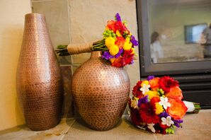 DIY Colorful Gerbera Daisy, Rose, Stephanotis Bouquets