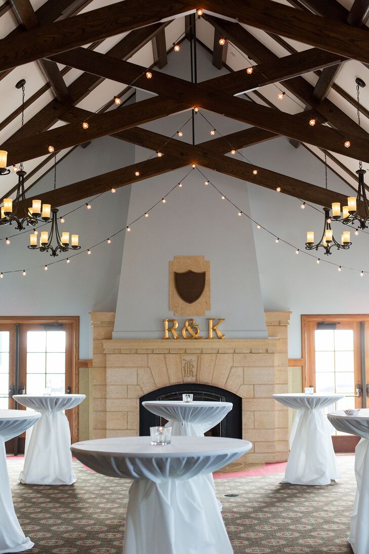 Katelyn and Ryan loved the loft-like feel of the reception hall's vaulted, beamed ceilings.