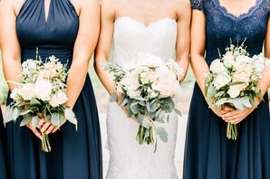 Natural Freesia Wedding Bouquets