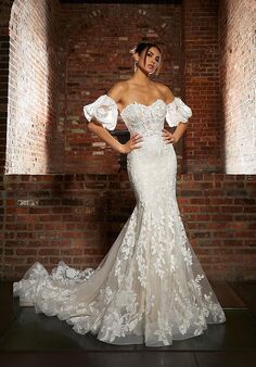 Morilee by Madeline Gardner Hazel, 1201 Fit-and-Flare Wedding Dress