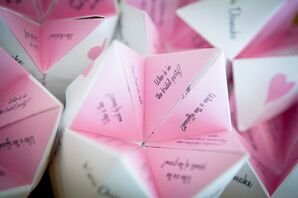 Pink Origami Ceremony Programs
