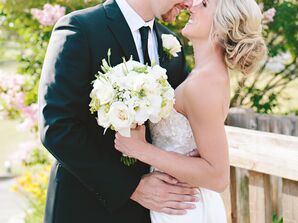 White Rose Bridal Bouquet