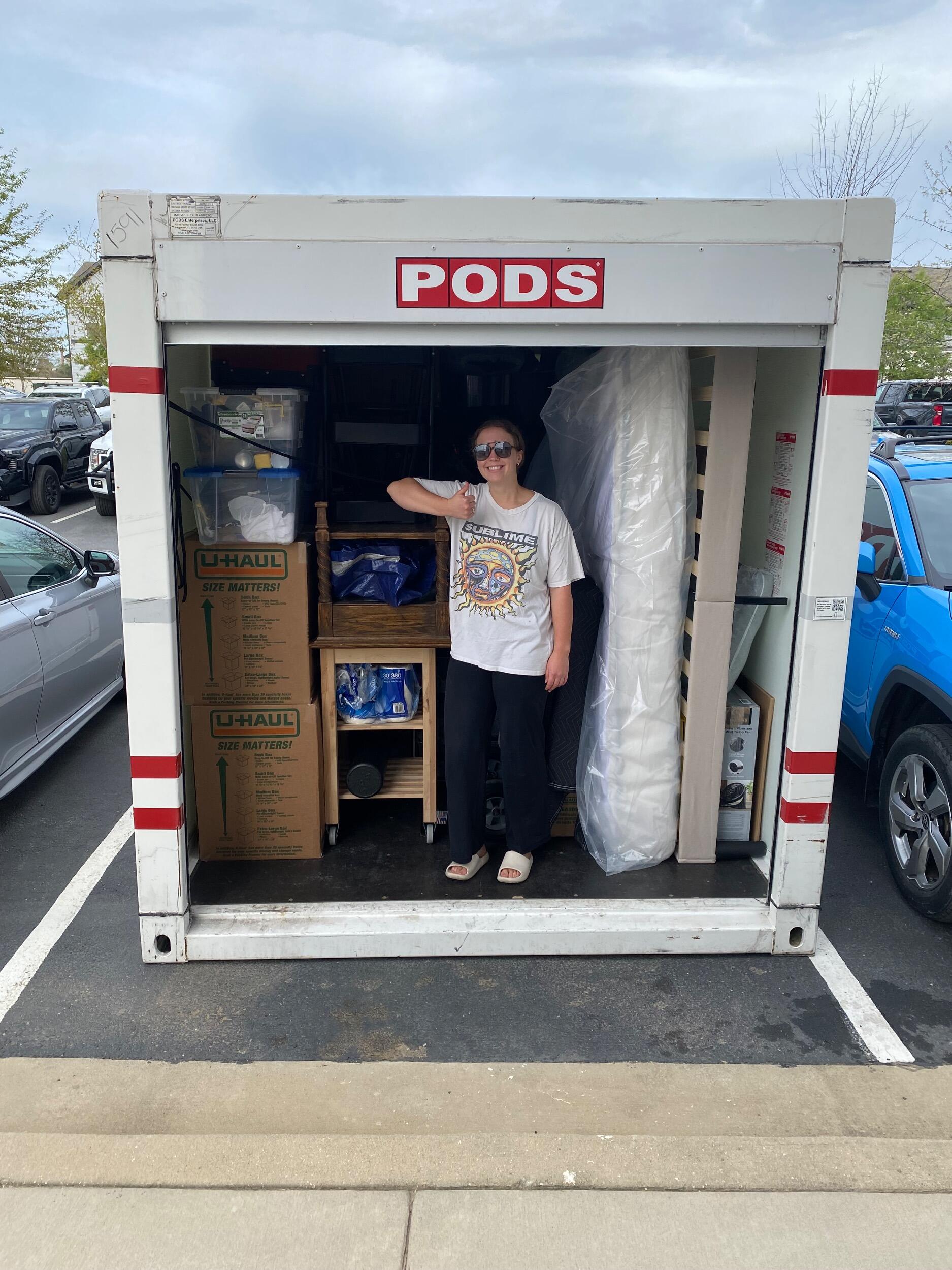 Moving from Georgia to Michigan! Don't worry, there were some air holes and snacks for Annie on the ride up 