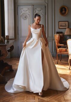 Moonlight Couture H1641 A-Line Wedding Dress