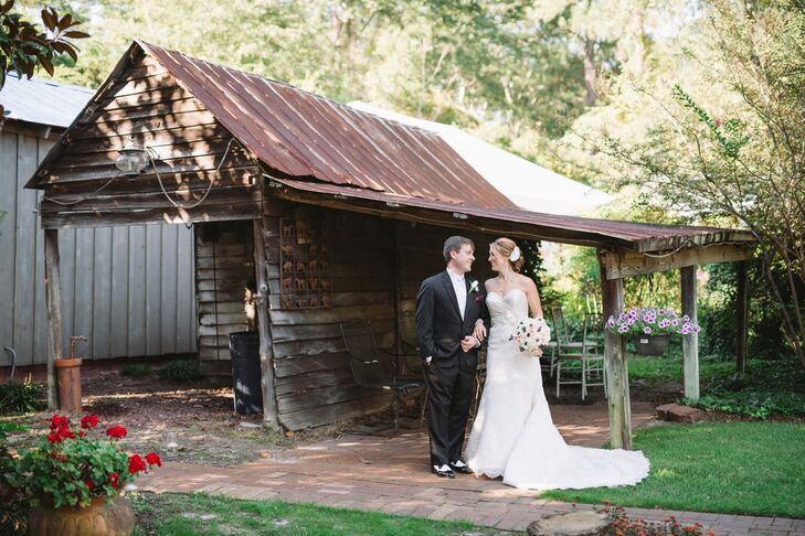 Stacy and Chris's Formal-Meets-Rustic Wedding