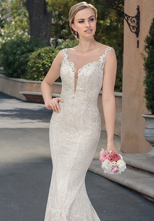 Casablanca Bridal 2329 Laiken Mermaid and Trumpet Wedding Dress - 3