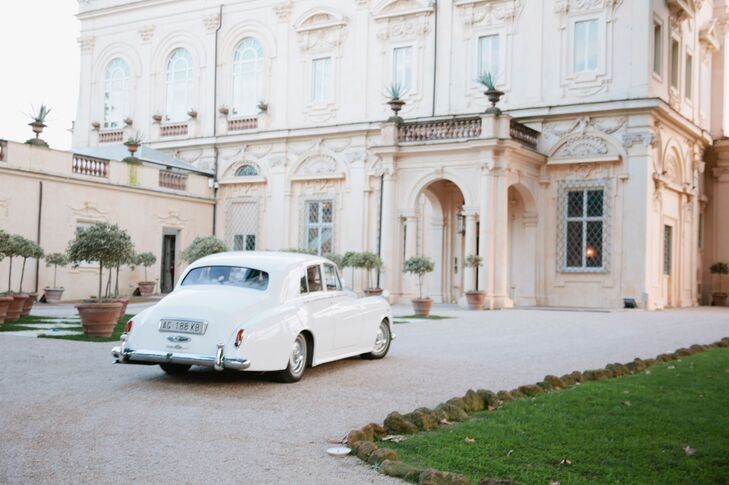 Vintage Car at Villa Aurelia in Rome