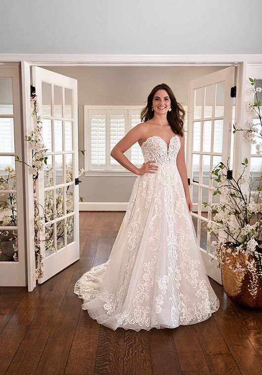 Essense of Australia D3241 A-Line Wedding Dress - 7