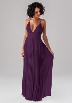 Kennedy Blue Summer V-Neck and Plunge Bridesmaid Dress