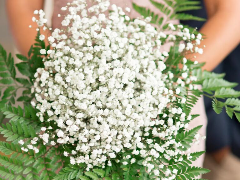Baby's Breath Bouquet with Fern